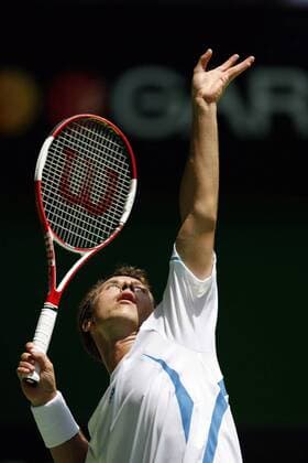Philipp Kohlschreiber (Deutschland) - Aufschlag Tennis Herren Australian Open 2006, Grand Slam, ATP Tour Einzelbild Melbourne