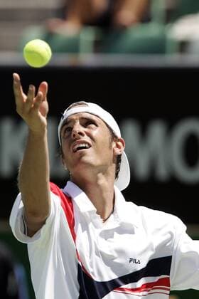 Denis Gremelmayr (Deutschland) - Aufschlag Tennis Herren Australian Open 2006, Grand Slam, ATP Tour Einzelbild Melbourne
