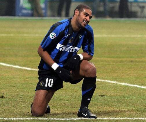 Adriano (Inter) enttäuscht -  Fußball Herren Serie A 2005 2006, 1. Italienische Liga, FC Internazionale Mailand Einzelbild Mailand Enttäuschung,