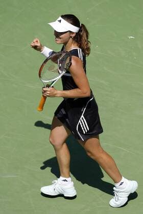 Martina Hingis (Schweiz) jubelt Tennis Damen Australian Open 2006, Grand Slam, WTA Tour, Hartplatz, Hardcourt, Hartplatztennis, Hartplatzturnier Einzelbild Melbourne