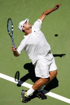 Andy Roddick (USA) - Aufschlag Tennis Herren Australian Open 2006, Grand Slam, ATP Tour, Hartplatz, Hardcourt, Hartplatztennis, Hartplatzturnier Einzelbild Melbourne