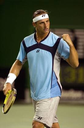 David Nalbandian (Argentinien) jubelt Tennis Herren Australian Open 2006, Grand Slam, ATP Tour Einzelbild Melbourne Freude,