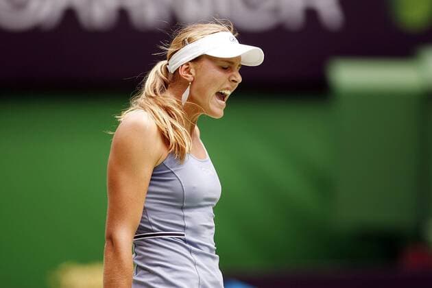 Nicole Vaidisova (Tschechien) wütend Tennis Damen Australian Open 2006, Grand Slam, WTA Tour Einzelbild Melbourne Wut, Verzweiflung, Enttäuschung,