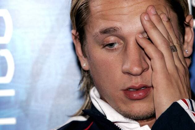 Philippe Mexes (Frankreich) während der Pressekonferenz Fußball Herren Nationalmannschaft 2006, Nationalteam, PK, Pressetermin, Vdig Einzelbild pan12917 Clairefontaine  