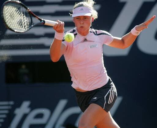 Anna Lena Groenefeld (Deutschland) - Vorhand Tennis Damen Abierto Mexicano TELCEL 2006, WTA Tour Einzelbild Acapulco Dynamik,