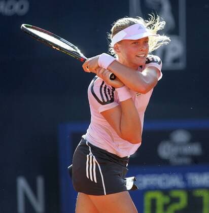 Anna Lena Groenefeld (Deutschland) - beidhändige Rückhand Tennis Damen Abierto Mexicano TELCEL 2006, WTA Tour Einzelbild Acapulco Dynamik,
