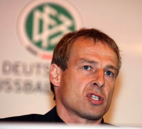 Bundestrainer Jürgen Klinsmann (Deutschland) während der Pressekonferenz Fußball Herren Nationalmannschaft 2006, Nationalteam, Pressekonferenz, PK, Pressetermin Porträt Florenz