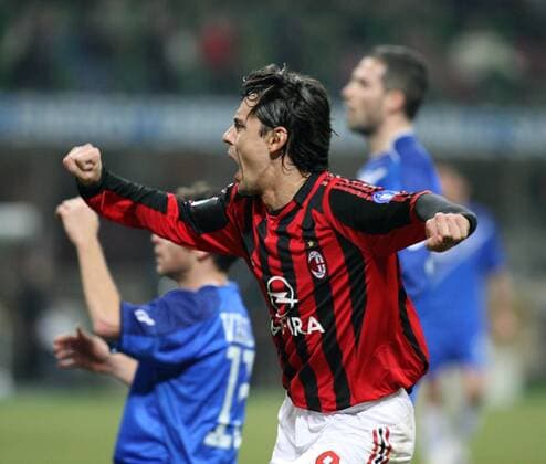 Filippo Inzaghi (Milan) - Torjubel -  Fußball Herren Serie A 2005 2006, 1. Italienische Liga, AC Mailand Einzelbild Mailand Freude, Begeisterung