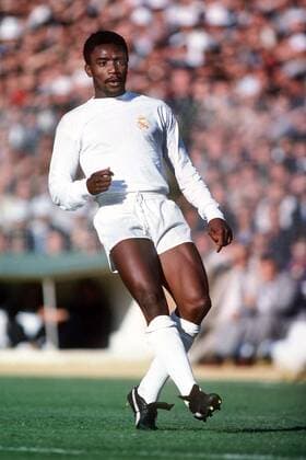 Großbritannien, Black History Month im Oktober - Sport Laurie Cunningham (Real Madrid) -  Fußball Herren Primera Division 1979 1980, 1. Spanische Liga, Real Madrid CF, Vdia Einzelbild Madrid