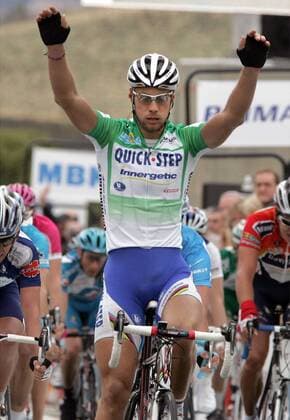 Tom Boonen (Belgien Quick Step Innergetic) gewinnt die 4. Etappe von Paris Nizza 2006 Radsport Herren Paris Nizza 2006, Straßenradsport, Straße, Rad, ProTour Einzelbild 4. Etappe: Saint Etienne - Rasteau