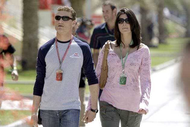 David Coulthard (Schottland Red Bull) mit seiner Freundin Karen Minier (Belgien) Motorsport Grand Prix Herren Großer Preis von Bahrain 2006, Formel 1 Weltmeisterschaft, F1, F, GP, WM, Gruppe Sakhir Manama