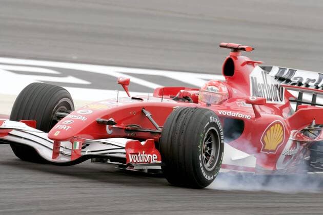 Michael Schumacher (Deutschland Ferrari) - Verbremser Motorsport Grand Prix Herren Großer Preis von Bahrain 2006, Formel 1 Weltmeisterschaft, F1, F, GP, WM, Freies Training Einzelbild Bahrain International Circuit Manama, Sakhir
