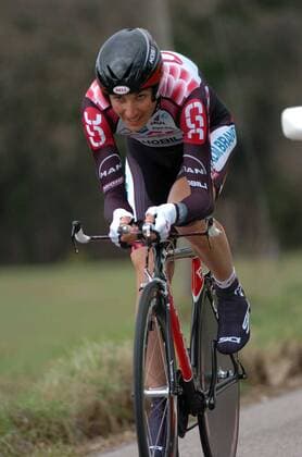 Ivan Basso (Italien CSC) -  Radsport Herren Tirreno Adriatico 2006, ProTour, Straßenradsport, Straße, Rad, Zeitfahren, Einzelzeitfahren Einzelbild 5. Etappe: Servigliano - Servigliano