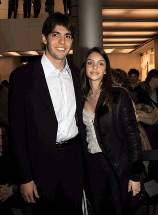 Kaka (Milan Brasilien) mit seiner Ehefrau Caroline auf einer Wohltätigkeitsveranstaltung für behinderte Sportler -  Fußball Herren Serie A 2005 2006, 1. Italienische Liga, AC Mailand Gruppe Mailand Freude,