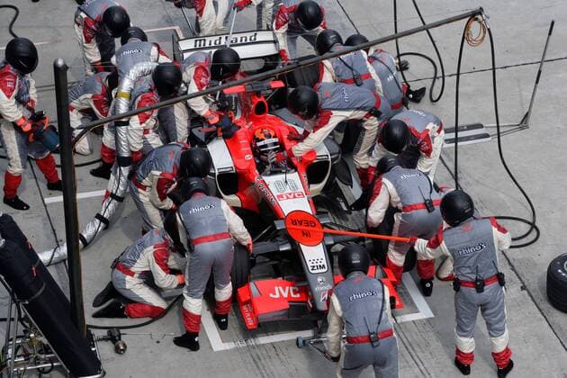 Tiago Monteiro (Portugal MF1) - Boxenstopp Motorsport Grand Prix Herren Großer Preis von Malaysia 2006, Formel 1 Weltmeisterschaft, F1, F, GP, WM Totale Sepang International Circuit Kuala Lumpur