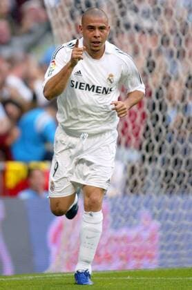 Torschütze Ronaldo (Real Madrid) jubelt -  Fußball Herren Primera Division 2005 2006, 1. Spanische Liga, Real Madrid CF, FC Einzelbild pan13392 Madrid Freude,  