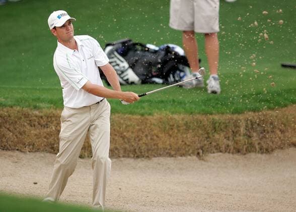 Zach Johnson (USA) - Bunkerspiel - (Icon4882171) Golf Herren BellSouth Classic 2006, TPC at Sugarloaf, PGA Tour, Golfen, Bell South Einzelbild Duluth EDITORIAL USE ONLY