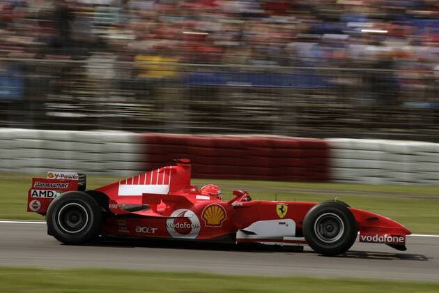 Michael Schumacher (Deutschland Ferrari) in seinem Boliden Motorsport Grand Prix Herren Großer Preis von Europa 2006, Formel 1 Weltmeisterschaft, F1, F, GP, WM, Qualifying Einzelbild Nürburgring Nürburg Dynamik,