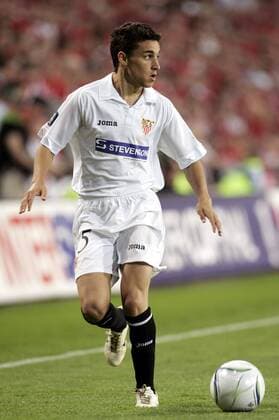 Jesus Navas Gonzalez (FC Sevilla) am Ball -  (pan14079) Fußball EC 3 Herren UEFA Cup 2005 2006, Pokal, Europapokal, Europacup, Finale, Endspiel Einzelbild Eindhoven  