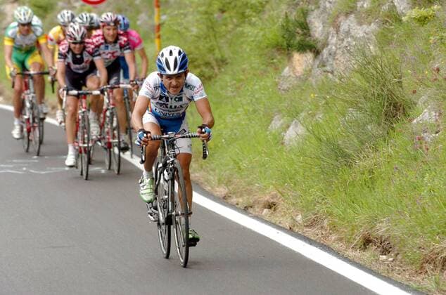 Jose Rujano Guillen (Venezuela Selle Italia Colombia) greift an -  Radsport Herren 89. Giro dItalia, d Italia, ProTour, Straßenradsport, Straße, Rad Gruppe 2006 8. Etappe: Civitanova Marche - Maielletta