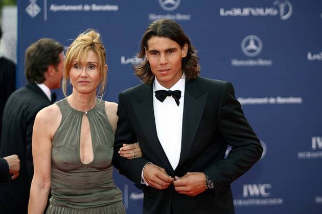 Rafael Nadal (Spanien) mit Mutter Ana Maria anläßlich der Laureus Sports Awards 2006 Tennis Herren Laureus World Sports Awards 2006, Award, Sportlerwahl, Ehrung, Sportlerehrung, Sportlerauszeichnung Gruppe Barcelona