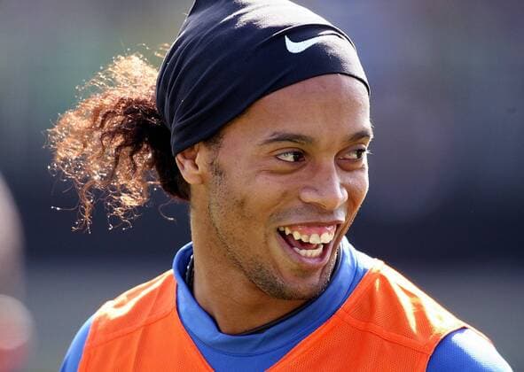 Ronaldinho (Brasilien) -  Fußball Herren Nationalmannschaft 2006, Nationalteam, Training, Brasilien Porträt Weggis Freude,
