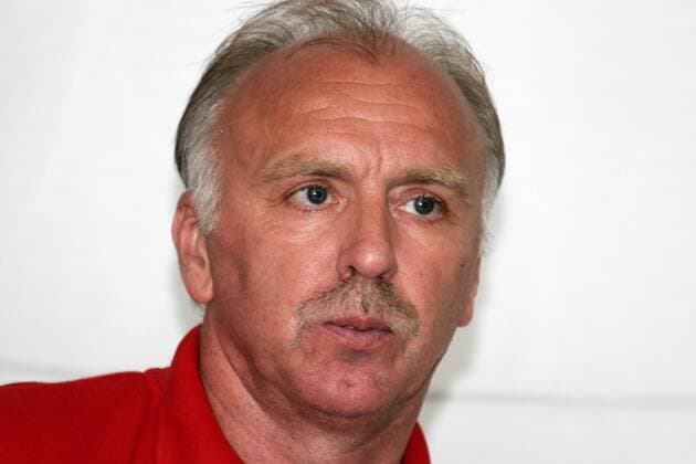 Trainer Klaus Scheer (Eschborn) Fußball Herren Regionalliga Süd 2005 2006, 3. Liga, FC Eschborn Porträt Augsburg