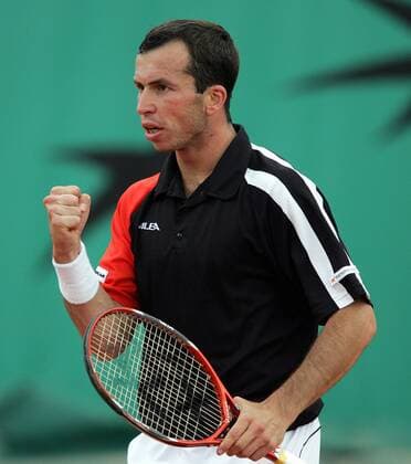Radek Stepanek (Tschechien) jubelt Tennis Herren French Open 2006, ATP Tour, Grand Slam, Einzelbild Roland Garros Paris