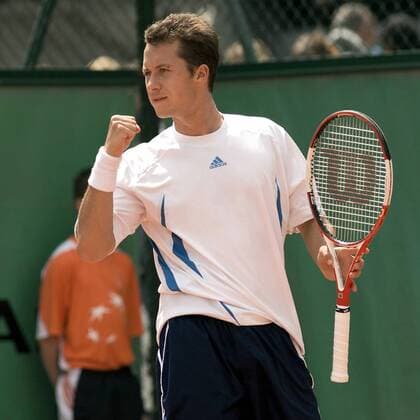 Philipp Kohlschreiber (Deutschland) jubelt Tennis Herren French Open 2006, ATP Tour, Grand Slam Einzelbild Roland Garros Paris Freude,