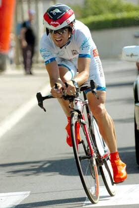 Alejandro Valverde (Spanien Caisse d Epargne - Illes Balears) - Führender derProTour Wertung -  Radsport Herren Dauphine Libere 2006, ProTour, Straßenradsport, Straße, Rad, Einzelzeitfahren Einzelbild 3. Etappe: Bourg de Peage