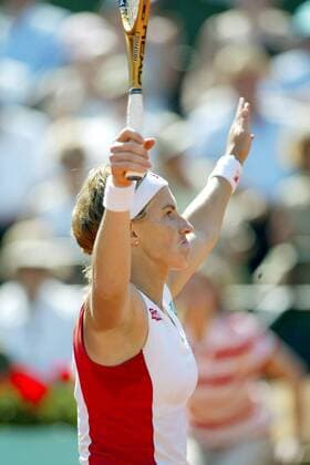 Svetlana Kuznetsova (Rußland) jubelt -  (pan14479) Tennis Damen French Open 2006, Grand Slam, WTA Tour, Einzelbild Roland Garros Paris Freude,  