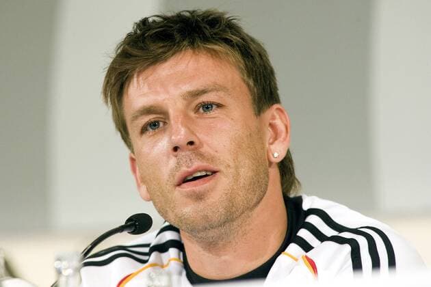 Bernd Schneider (Deutschland) während der Pressekonferenz Fußball WM Herren WM 2006, Nationalmannschaft, Nationalteam, Pressekonferenz, PK, Pressetermin Porträt Berlin