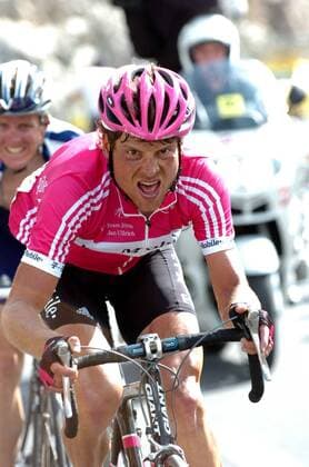 Jan Ullrich (Deutschland T Mobile) - Anstieg -  Radsport Herren Tour de Suisse 2006, ProTour, Straßenradsport, Straße, Rad, Einzelbild 6. Etappe: Fiesch - La Punt Anstrengung, Radsport Herren Tour de Suisse 2006, ProTour, Straßenradsport, Straße, Rad, Einzelbild 6. Etappe: Fiesch - La Punt Anstrengung,