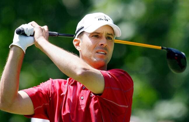 Mike Weir (Kanada) schaut seinem Abschlag hinterher -  (NYP20060615110) Golf Herren US Open Championship 2006, PGA Tour Einzelbild Mamaroneck, New York, NY, N Y Golf Herren US Open Championship 2006, PGA Tour Einzelbild Mamaroneck, New York, NY, N Y