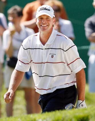 Steve Stricker (USA) gut gelaunt -  (NYP20060616109) Golf Herren US Open Championship 2006, PGA Tour, Golfen Einzelbild Mamaroneck New York, NY, N Y Golf Herren US Open Championship 2006, PGA Tour, Golfen Einzelbild Mamaroneck New York, NY, N Y