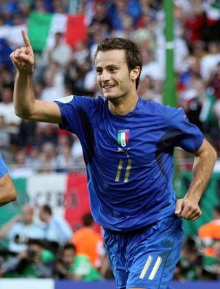 Alberto Gilardino (Italien) - Torjubel - Fußball Herren WM 2006, Länderspiel, Nationalteam, Nationaltrikot, Gruppe E, Vdig Einzelbild Kaiserslautern Freude, Fußball Herren WM 2006, Länderspiel, Nationalteam, Nationaltrikot, Gruppe E, Vdig Einzelbild Kaiserslautern Freude,