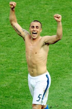 Fabio Cannavaro (Italien) - Schlußjubel Fußball WM Herren WM 2006, Länderspiel, Nationalteam, Achtelfinale Einzelbild Kaiserslautern Freude, Begeisterung, Fußball WM Herren WM 2006, Länderspiel, Nationalteam, Achtelfinale Einzelbild Kaiserslautern Freude, Begeisterung,