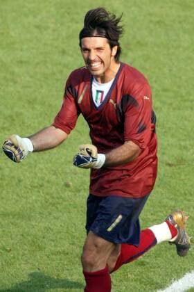Torwart Gianluigi Buffon (Italien) - Schlußjubel Fußball WM Herren WM 2006, Länderspiel, Nationalteam, Nationaltrikot, Achtelfinale Einzelbild Kaiserslautern Freude, Begeisterung, Fußball WM Herren WM 2006, Länderspiel, Nationalteam, Nationaltrikot, Achtelfinale Einzelbild Kaiserslautern Freude, Begeisterung,