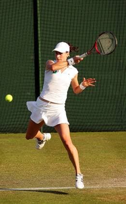 Nathalie Dechy (Frankreich) - Vorhand Tennis Damen All England Championships 2006, Grand Slam, WTA Tour Einzelbild Wimbledon London Dynamik, Tennis Damen All England Championships 2006, Grand Slam, WTA Tour Einzelbild Wimbledon London Dynamik,