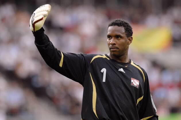 Torwart Shaka Hislop (Trinidad und Tobago) gibt Anweisungen Fußball WM Herren WM 2006, Länderspiel, Nationalteam, Gruppe B, Nationaltrikot Einzelbild Nürnberg Fußball WM Herren WM 2006, Länderspiel, Nationalteam, Gruppe B, Nationaltrikot Einzelbild Nürnberg
