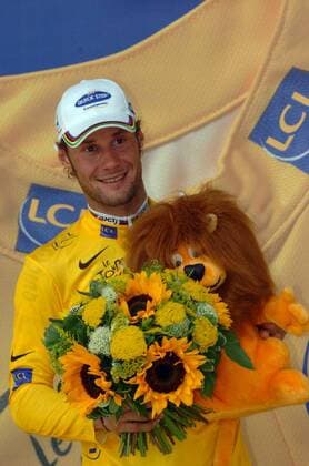 Tom Boonen (Belgien Quick Step Innergetic) im gelben Trikot nach der 3. Etappe der Tour de France 2006 -  Radsport Herren 93. Tour de France 2006, ProTour, Straßenradsport, Straße, Rad, Einzelbild 3. Etappe: Esch sur Alzette - Valkenburg Radsport Herren 93. Tour de France 2006, ProTour, Straßenradsport, Straße, Rad, Einzelbild 3. Etappe: Esch sur Alzette - Valkenburg