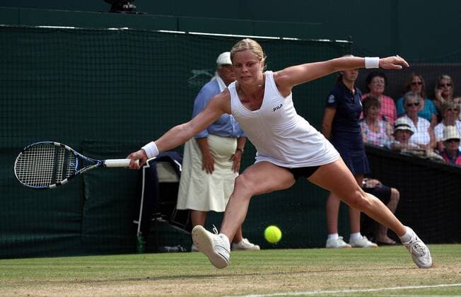 Kim Clijsters (Belgien) - Vorhand Tennis Damen All England Championships 2006, Grand Slam, WTA Tour Einzelbild Wimbledon London Dynamik, Tennis Damen All England Championships 2006, Grand Slam, WTA Tour Einzelbild Wimbledon London Dynamik,