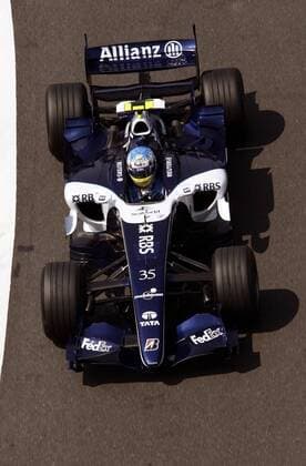 Testfahrer Alexander Wurz (Österreich Williams Cosworth) in seinem Boliden Motorsport Grand Prix Herren Großer Preis von Frankreich 2006, Formel 1 Weltmeisterschaft, F1, F, GP, WM, Freies Training Einzelbild Magny Cours Motorsport Grand Prix Herren Großer Preis von Frankreich 2006, Formel 1 Weltmeisterschaft, F1, F, GP, WM, Freies Training Einzelbild Magny Cours
