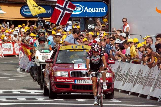 Carlos Sastre (Spanien CSC) - Bergankunft -  Radsport Herren 93. Tour de France 2006, ProTour, Straßenradsport, Straße, Rad Totale 17. Etappe: Saint Jean de Maurienne - Morzine Radsport Herren 93. Tour de France 2006, ProTour, Straßenradsport, Straße, Rad Totale 17. Etappe: Saint Jean de Maurienne - Morzine
