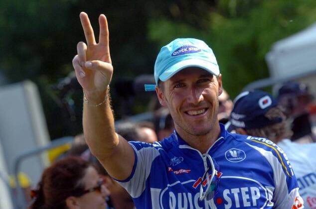 Matteo Tosatto (Italien Quick Step Innergetic) gewinnt die 18. Etappe der Tour de France 2006 -  Radsport Herren 93. Tour de France 2006, ProTour, Straßenradsport, Straße, Rad, Einzelbild 18. Etappe: Morzine - Macon Freude, Radsport Herren 93. Tour de France 2006, ProTour, Straßenradsport, Straße, Rad, Einzelbild 18. Etappe: Morzine - Macon Freude,