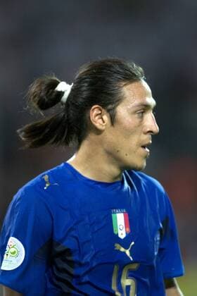 Mauro Camoranesi (Italien) Fußball WM Herren WM 2006, Länderspiel, Nationalteam, Halbfinale, Nationaltrikot Porträt Dortmund Fußball WM Herren WM 2006, Länderspiel, Nationalteam, Halbfinale, Nationaltrikot Porträt Dortmund