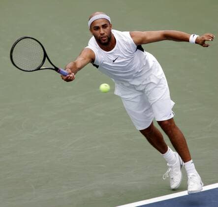 James Blake (USA) - Vorhand -  (IND2006072201) Tennis Herren RCA Championships 2006, ATP Tour Einzelbild Indianapolis Dynamik, Tennis Herren RCA Championships 2006, ATP Tour Einzelbild Indianapolis Dynamik,
