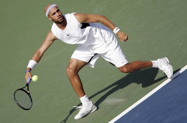 James Blake (USA) - Vorhand -  (IND2006072205) Tennis Herren RCA Championships 2006, ATP Tour Einzelbild Indianapolis Tennis Herren RCA Championships 2006, ATP Tour Einzelbild Indianapolis
