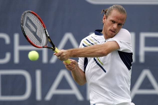 Xavier Malisse (Belgien) - Rückhand -  (IND2006072203) Tennis Herren RCA Championships 2006, ATP Tour Einzelbild Indianapolis Tennis Herren RCA Championships 2006, ATP Tour Einzelbild Indianapolis