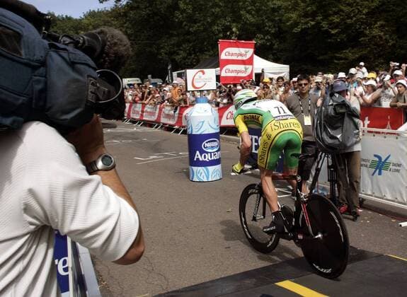 Floyd Landis (USA Phonak) ist gestartet Radsport Herren 93. Tour de France, ProTour, Straßenradsport, Straße, Rad, Zeitfahren, Einzelzeitfahren Gruppe 2006 19. Etappe: Le Creusot - Montceau les Mine Radsport Herren 93. Tour de France, ProTour, Straßenradsport, Straße, Rad, Zeitfahren, Einzelzeitfahren Gruppe 2006 19. Etappe: Le Creusot - Montceau les Mine
